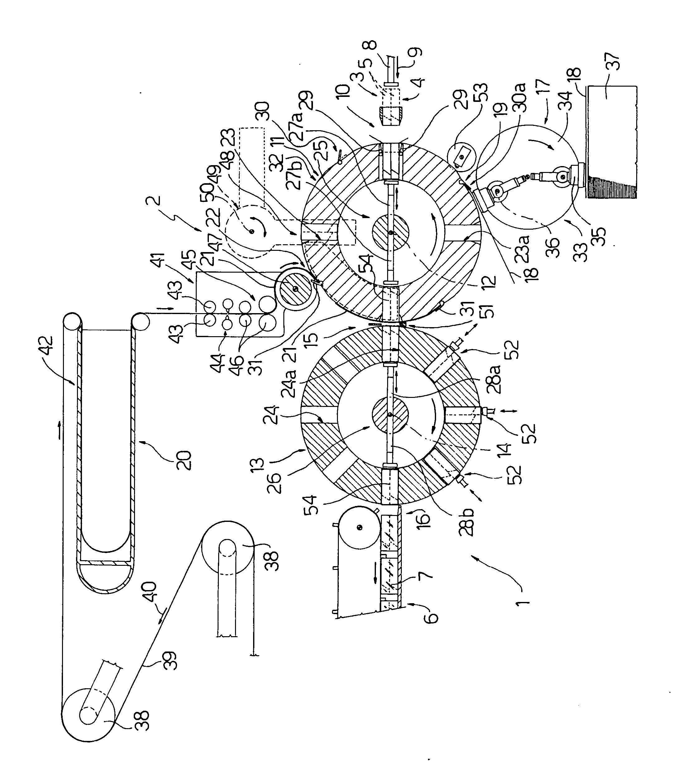 Method and unit for packing groups of products