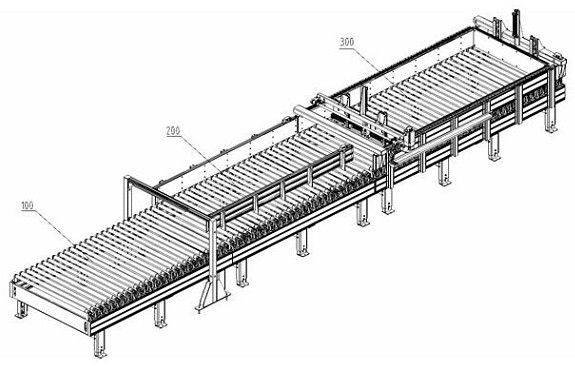 Efficient plate size pass-type measuring station