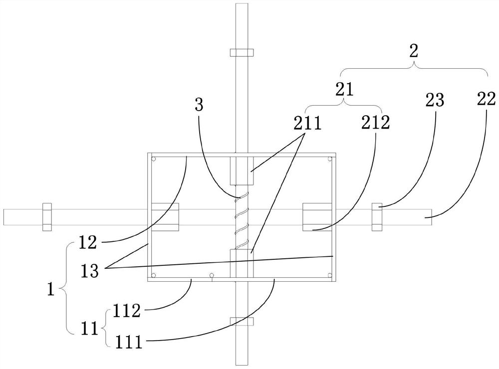 Turnover tool type embedded aluminum formwork integral dismounting device and dismounting method