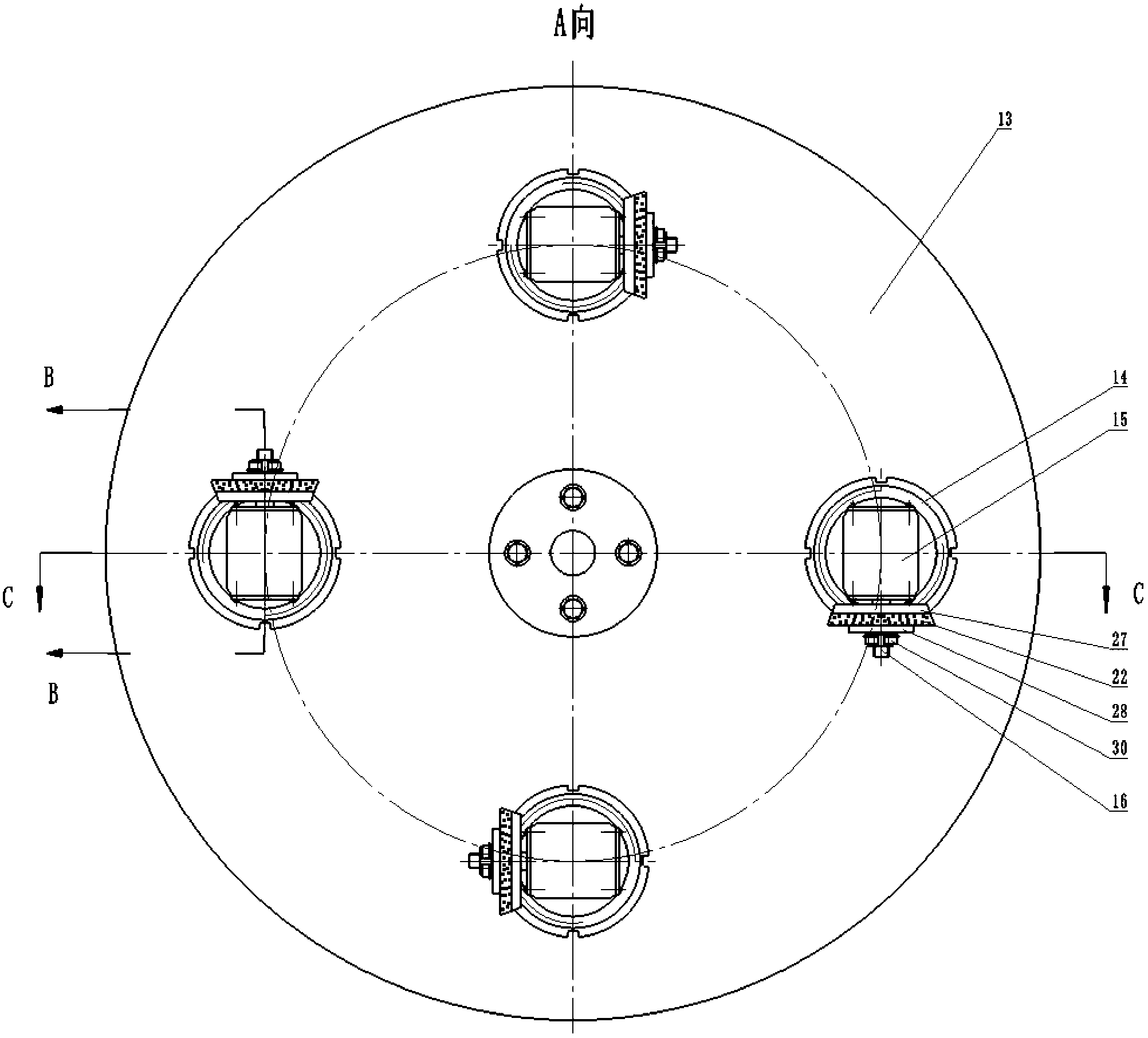 Special milling cutter made of difficult-to-process material