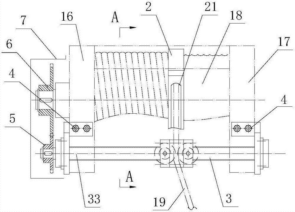 Rope guide with hoop-type rope pressing device and guiding-rod type adjustable rope guiding mechanism