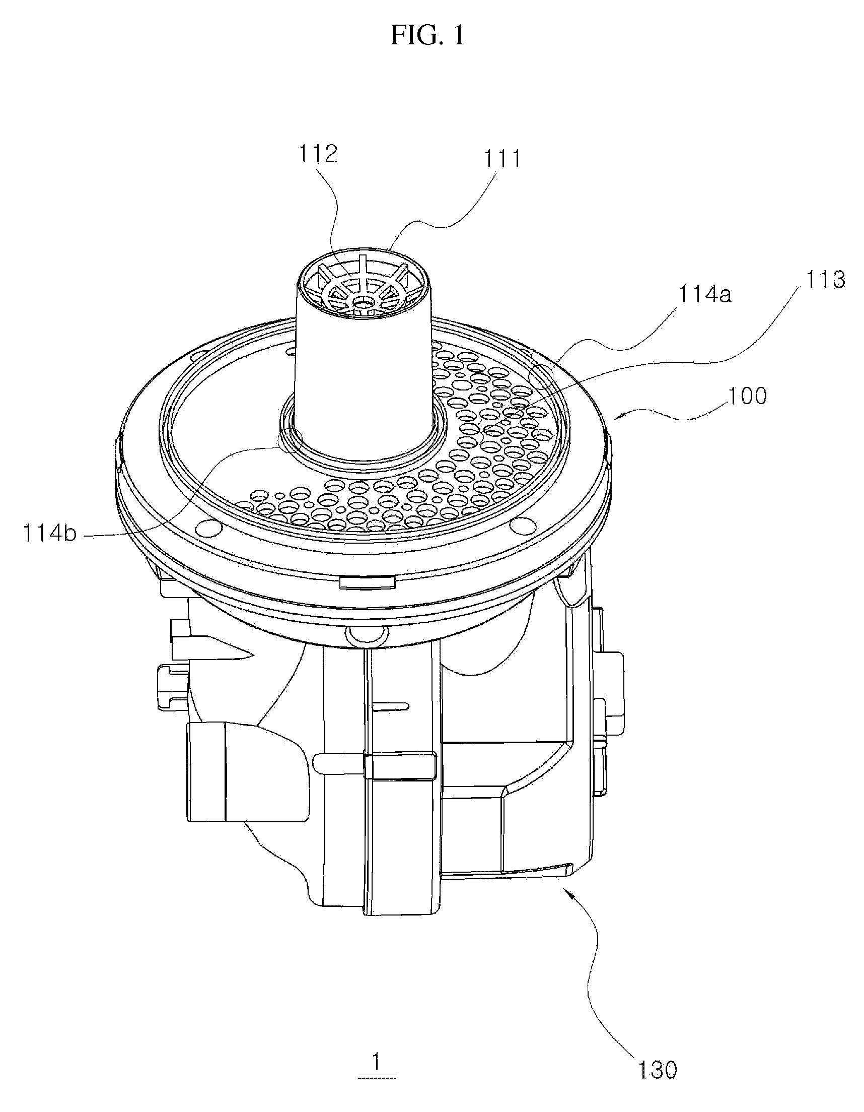 Fan motor apparatus having diffuser unit for vacuum cleaner