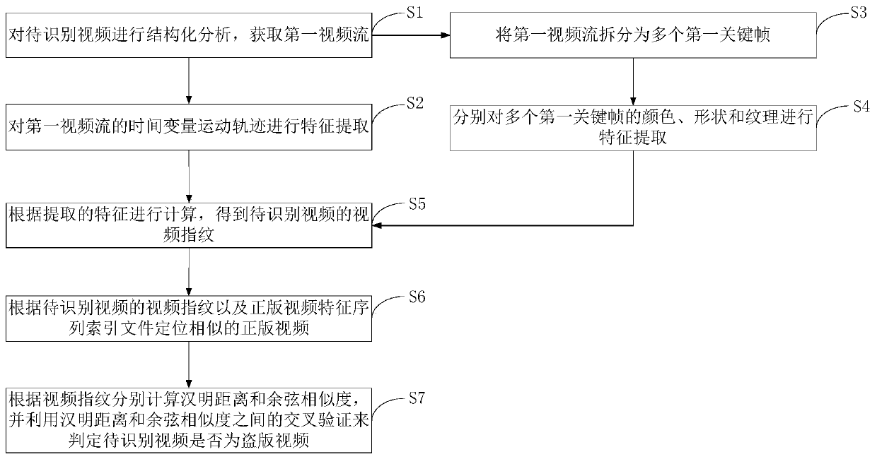 Pirate video identification method and system