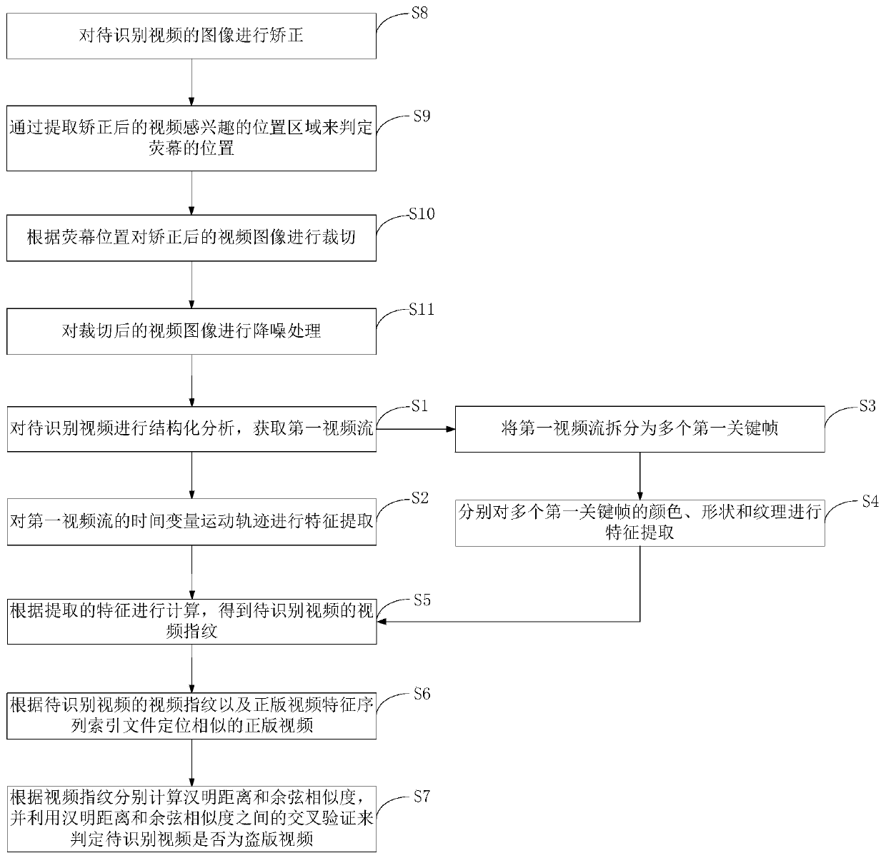 Pirate video identification method and system