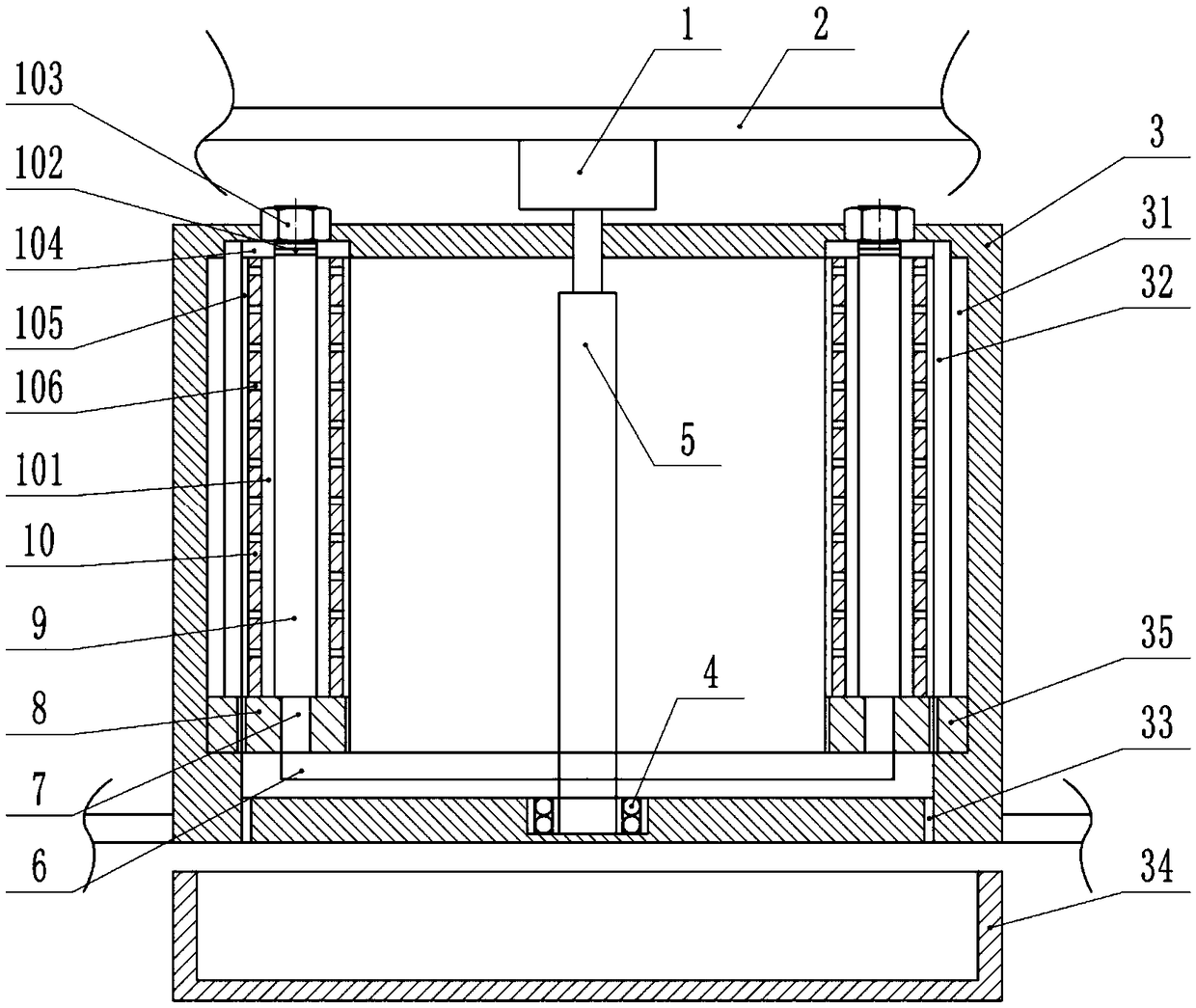 Dyeing device for cotton thread