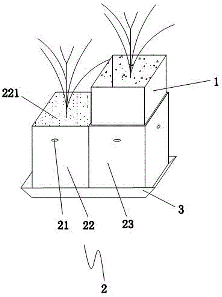 Connection flower pot