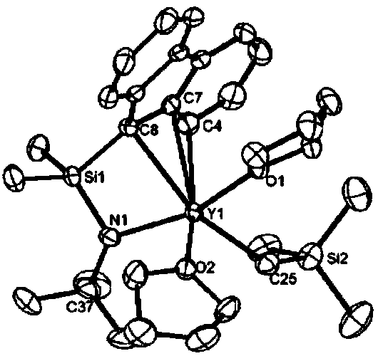 CGC type aminofluorene rare-earth metal catalyst and preparation method and application thereof