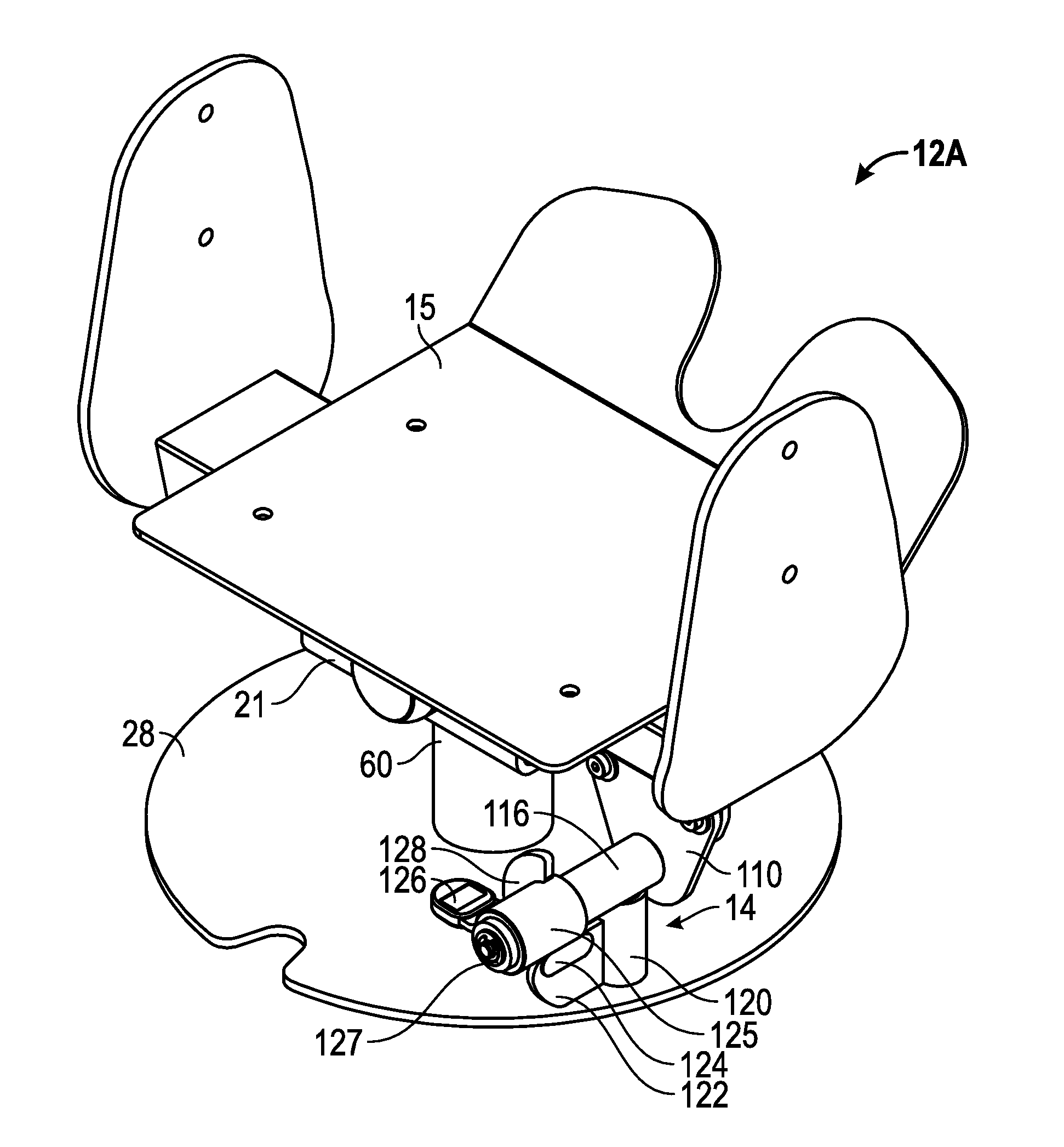 Exercise machine with movable user support