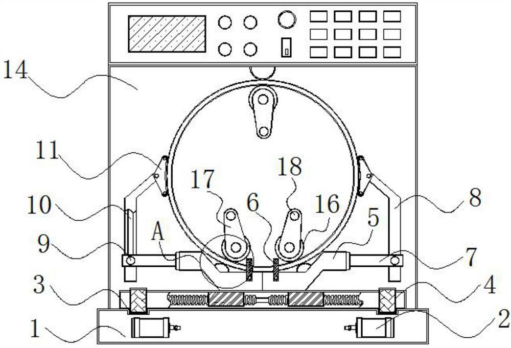 Embedded rolling device suitable for rolling machining of thin-wall cylinder workpiece