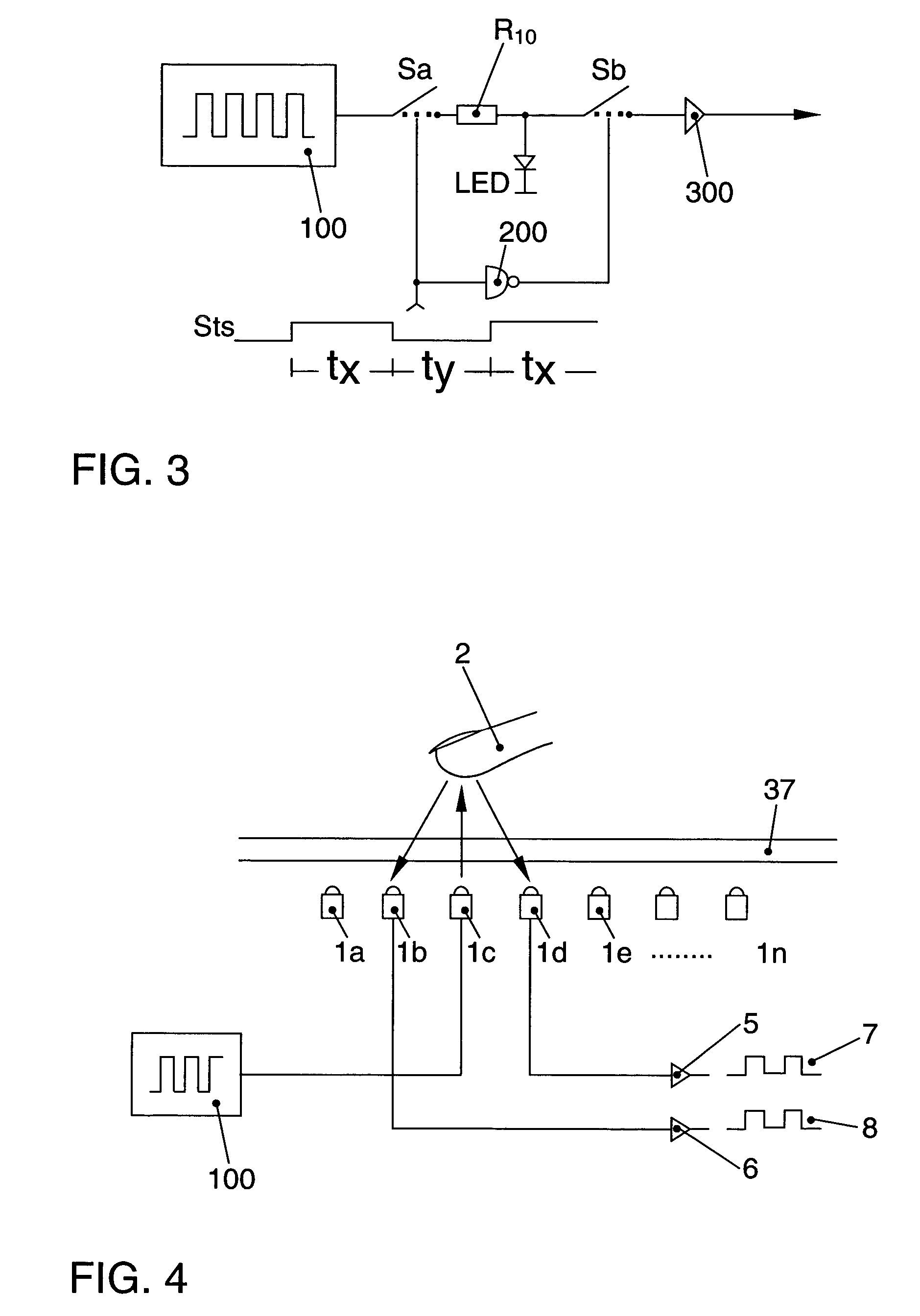 Circuit with an opto-electronic display unit