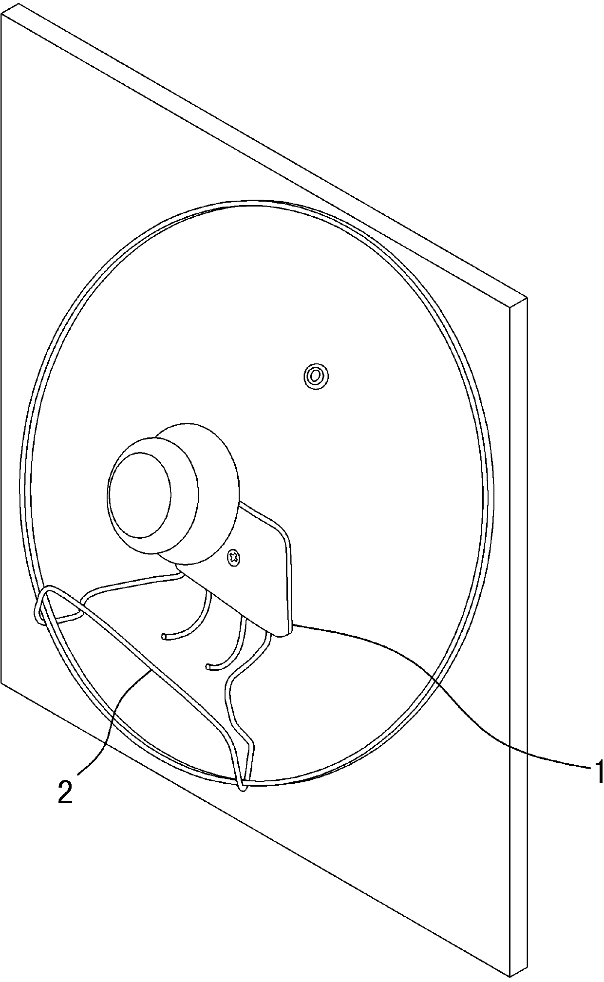 Wall-mounted pan cover bracket