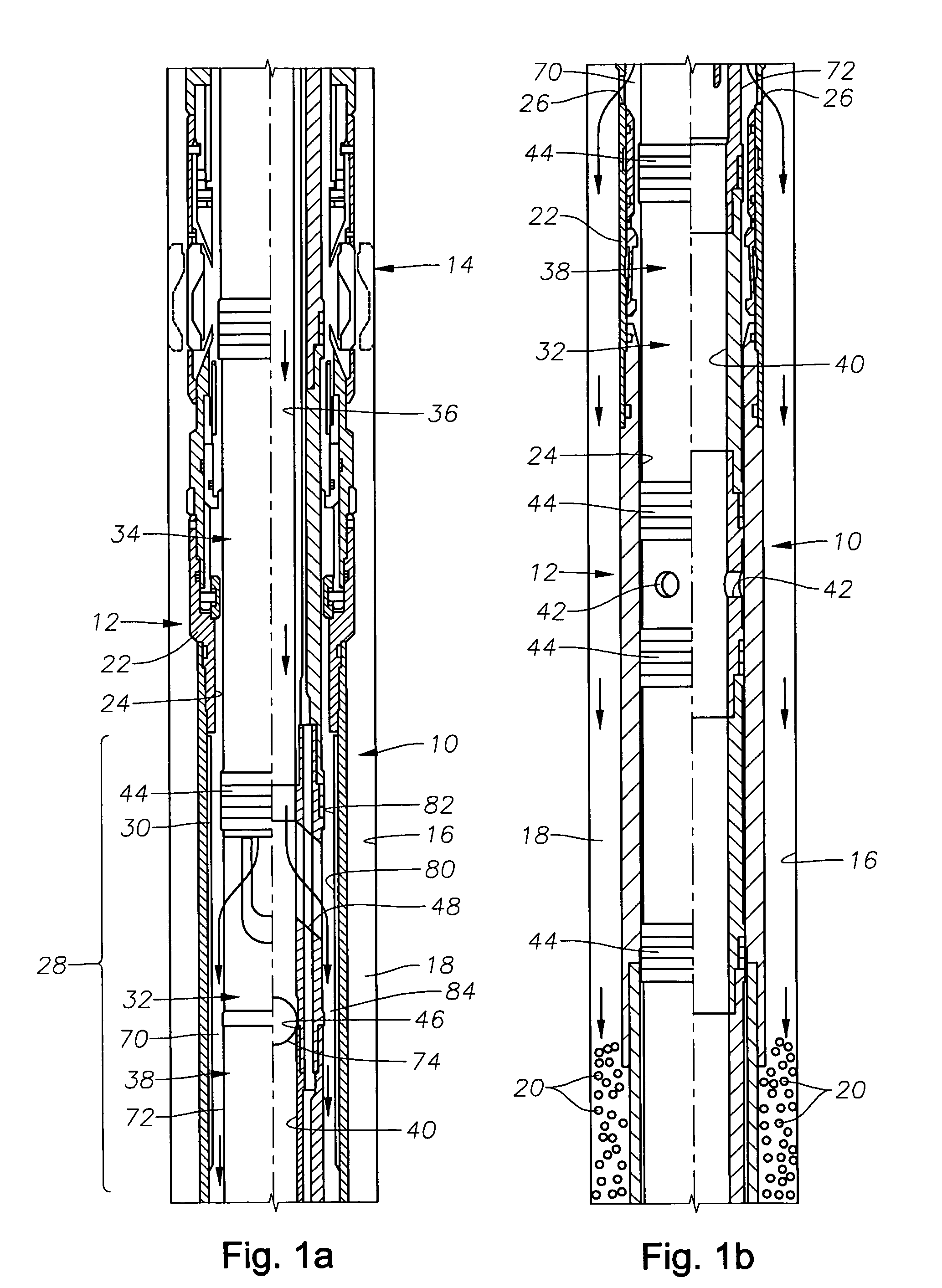 Rotating blast liner