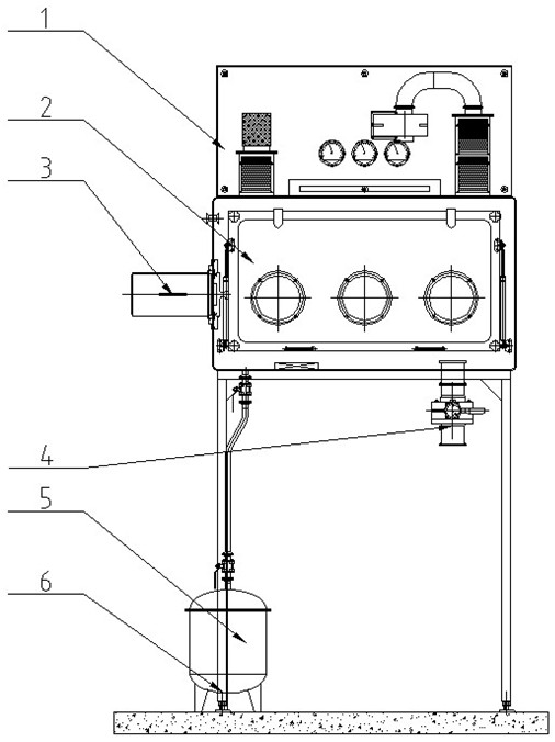 Isolator for sterile weighing and burdening process