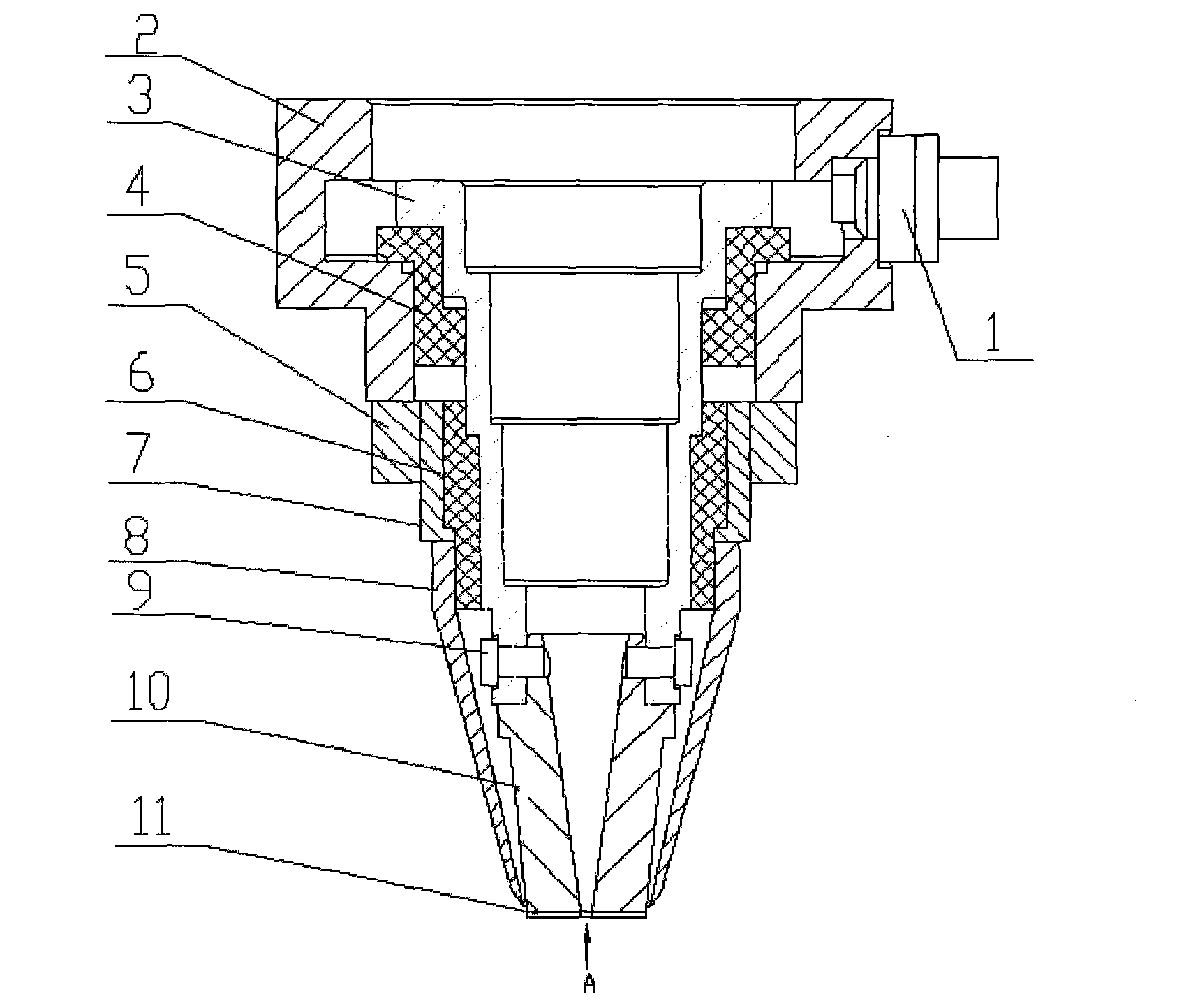 Laser cutting head displacement sensor with multi-point measurement function