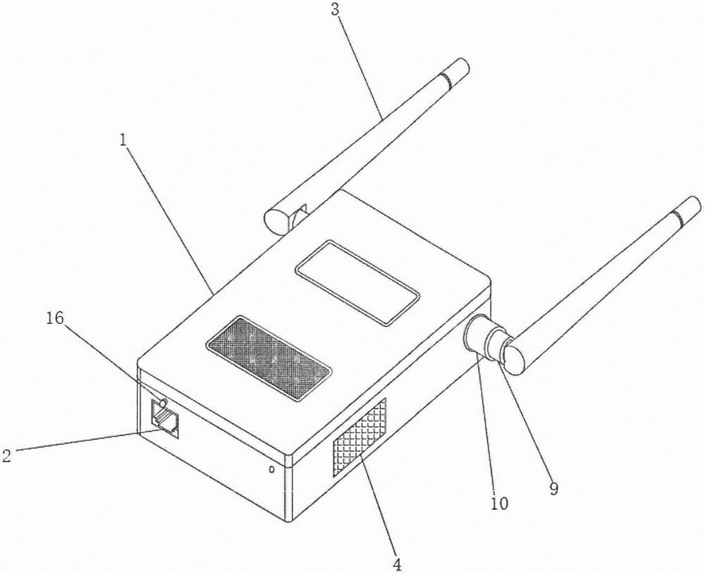 Wireless control structure for router