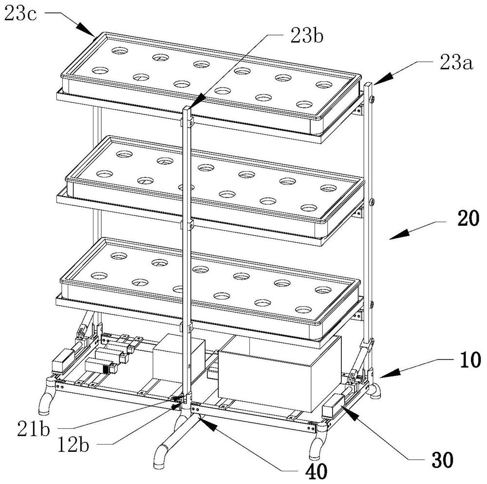 A hydroponic vegetable machine