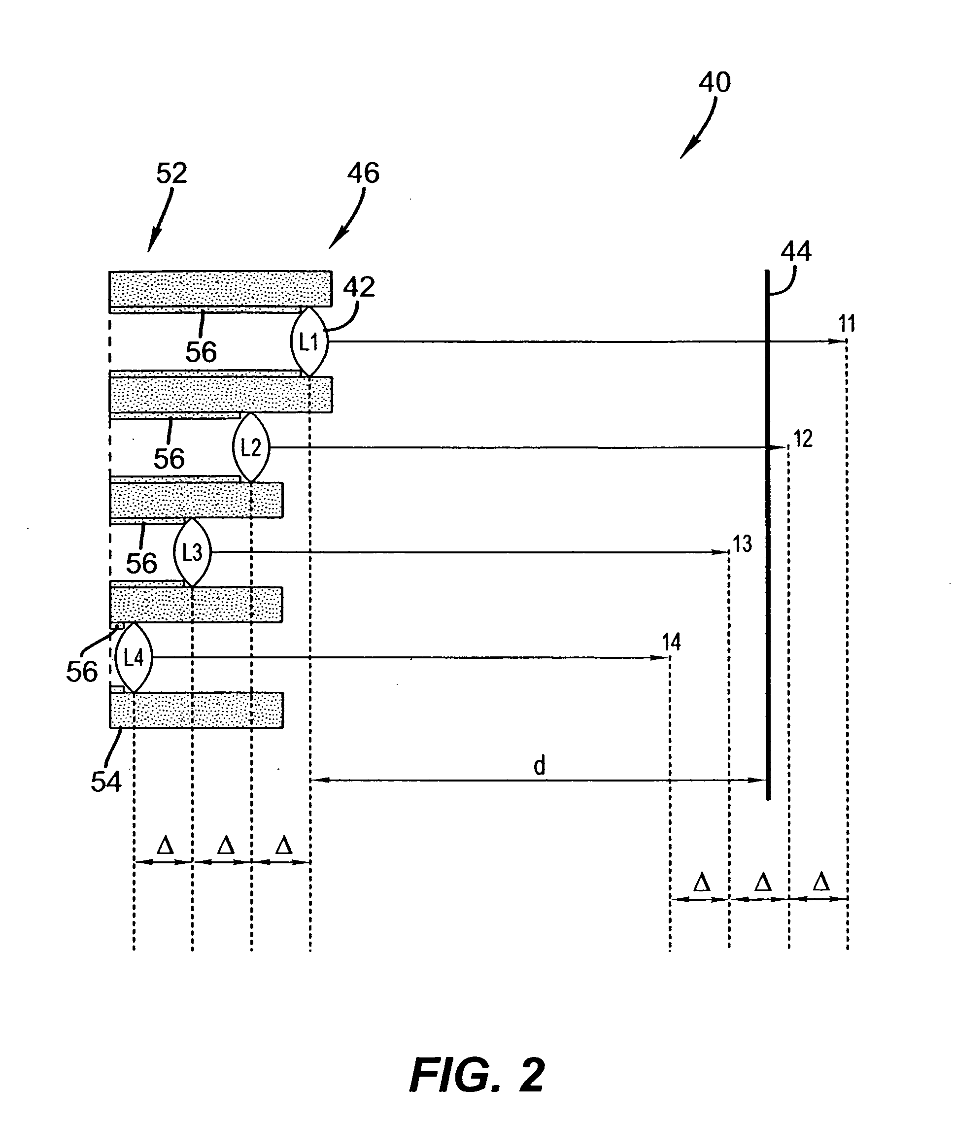 Lens array assisted focus detection