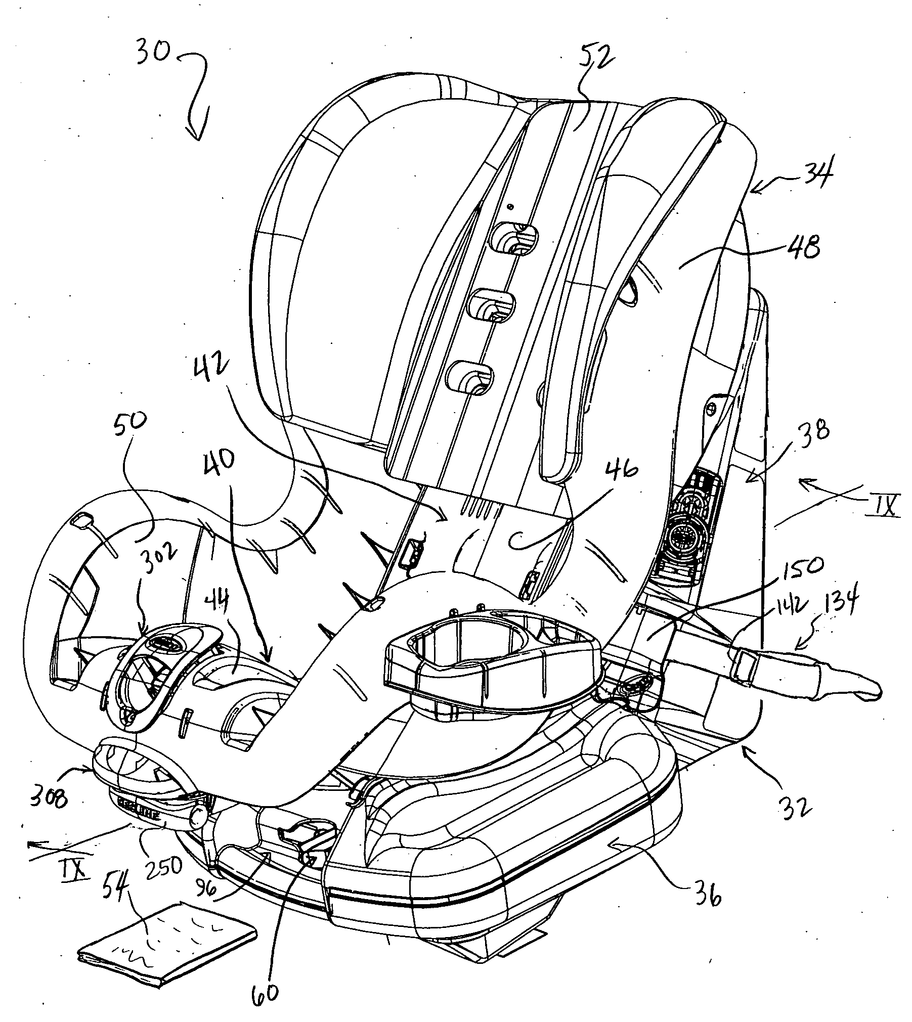 Child vehicle safety seat