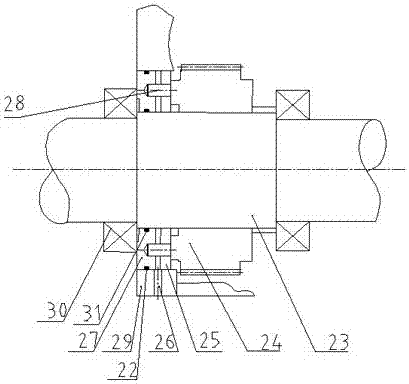 Clearance eliminating device for gear pair