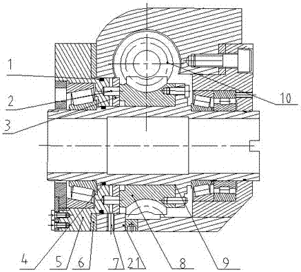 Clearance eliminating device for gear pair