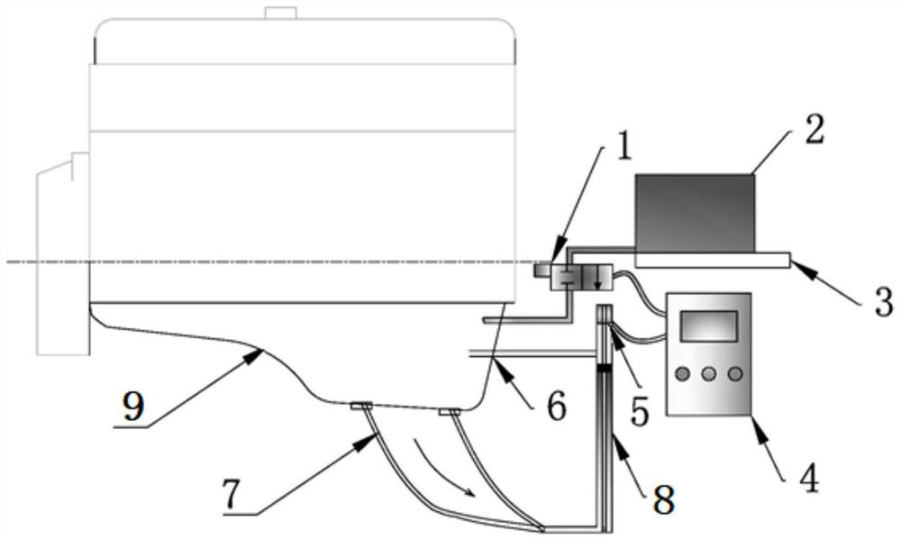 Accurate engine oil filling mechanism of engine and filling method of accurate engine oil filling mechanism