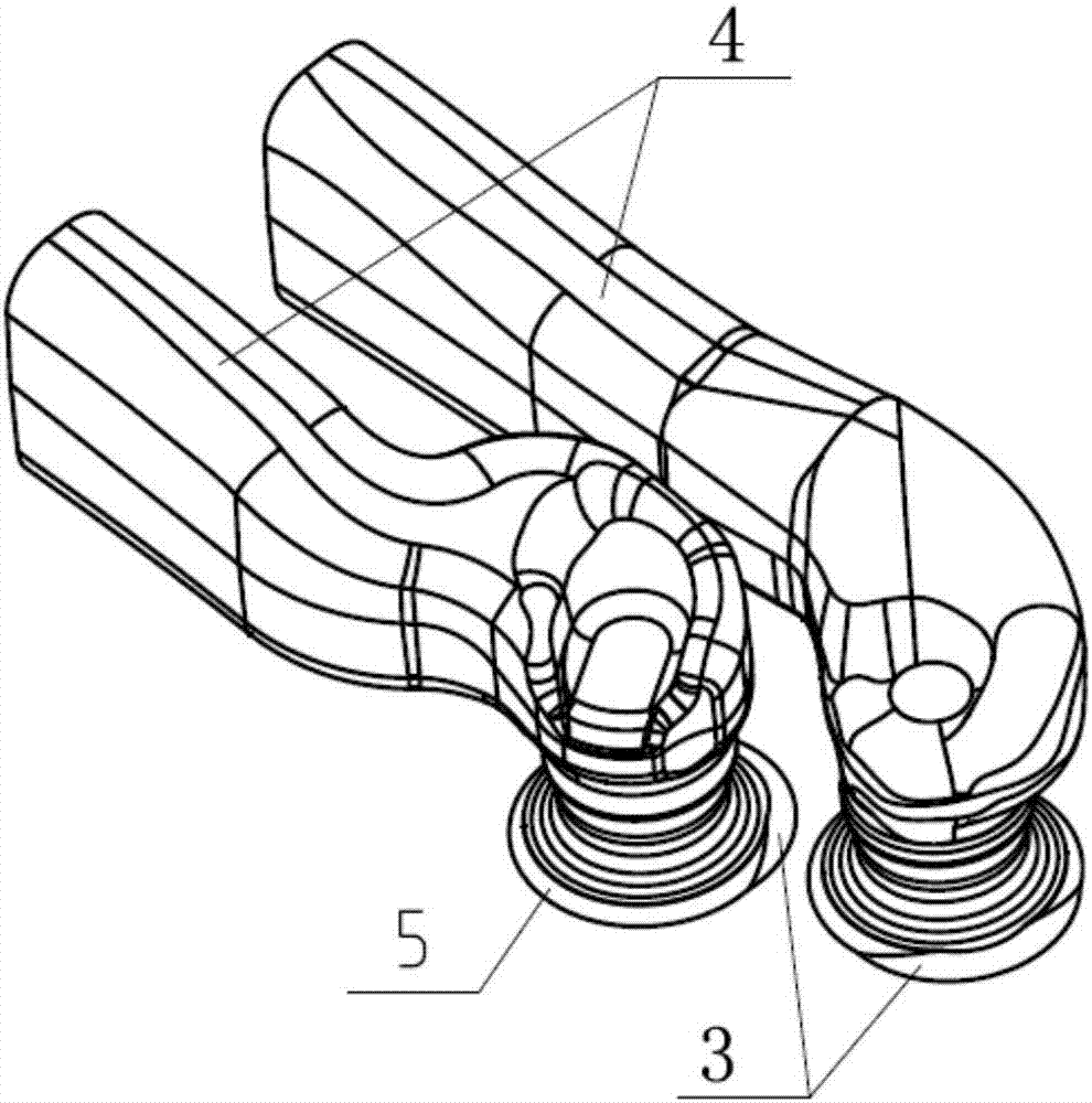 Air inlet guide structure for air inlet channels located on bottom face of cylinder cover