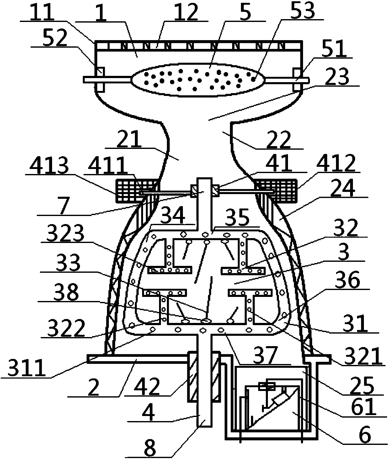 Medicine evaporation method disease treating instrument