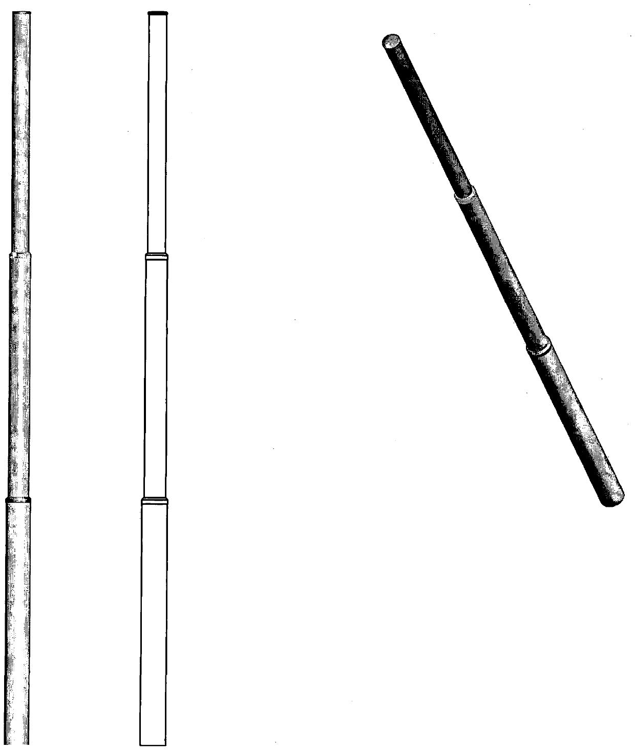 Modular fiber reinforced plastic poles