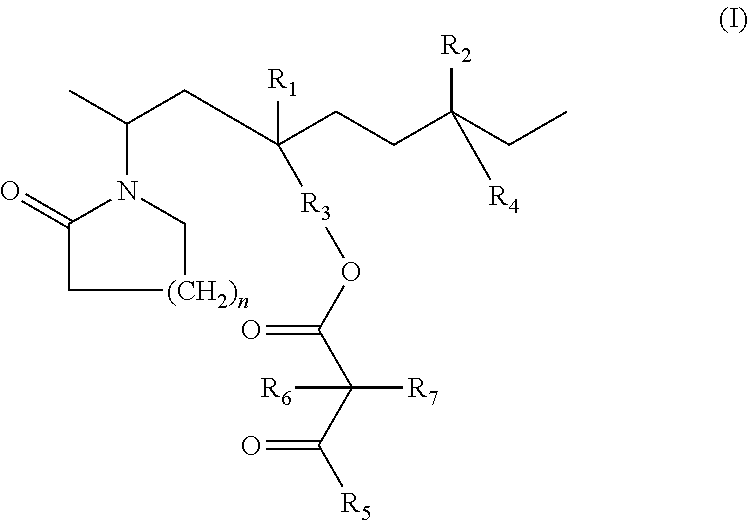 Lactamic polymer containing an acetoacetate moiety