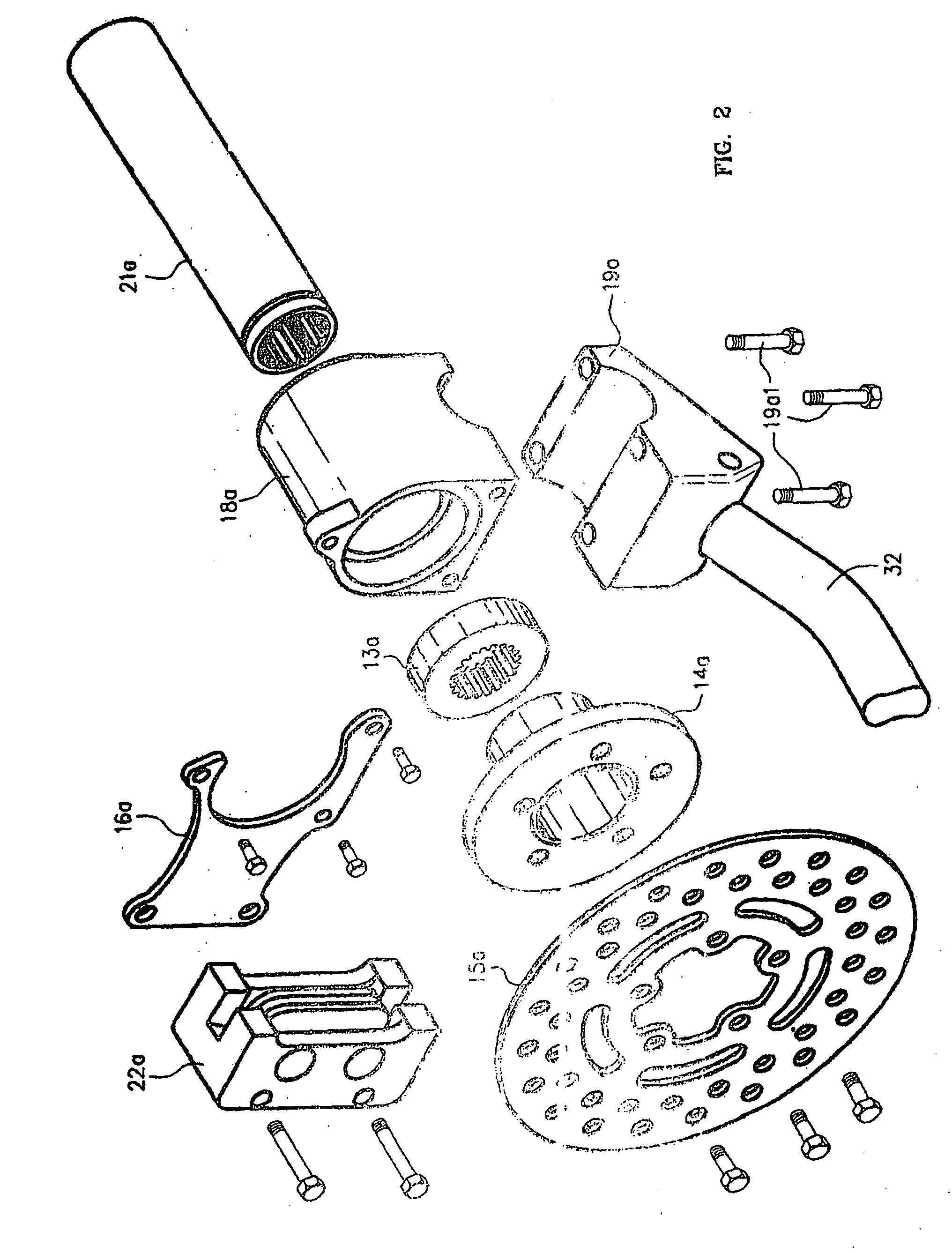 Wheelchair inboard disk brakes