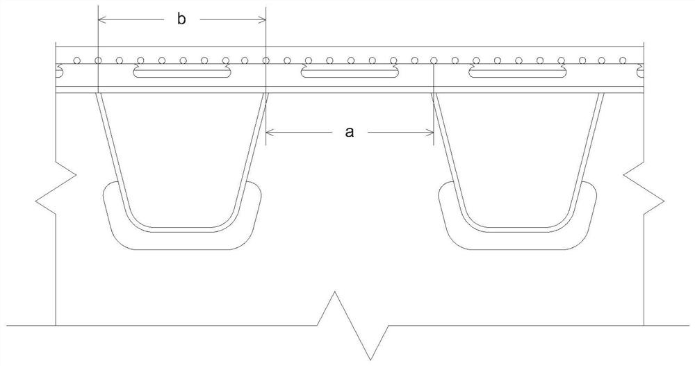 Orthotropic steel bridge deck fatigue reinforcing body structure and construction method thereof