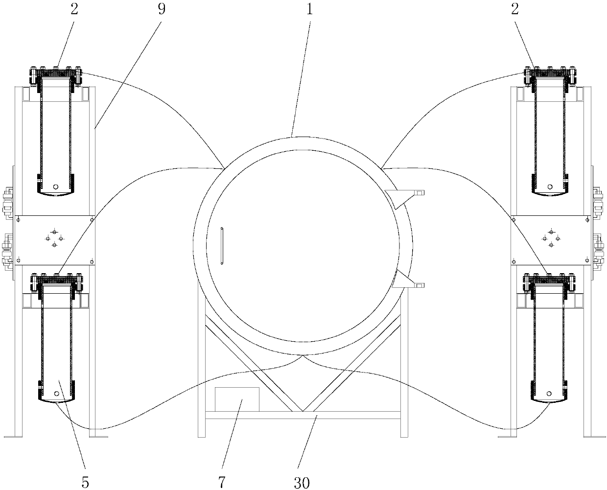 Liquid injection equipment used for carbon fiber storage battery