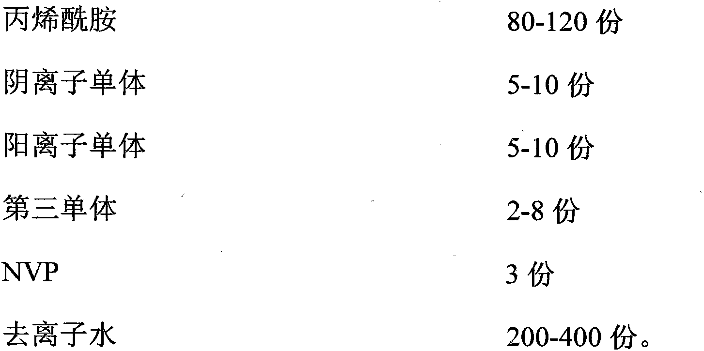 Compound ion polymer and preparation method thereof