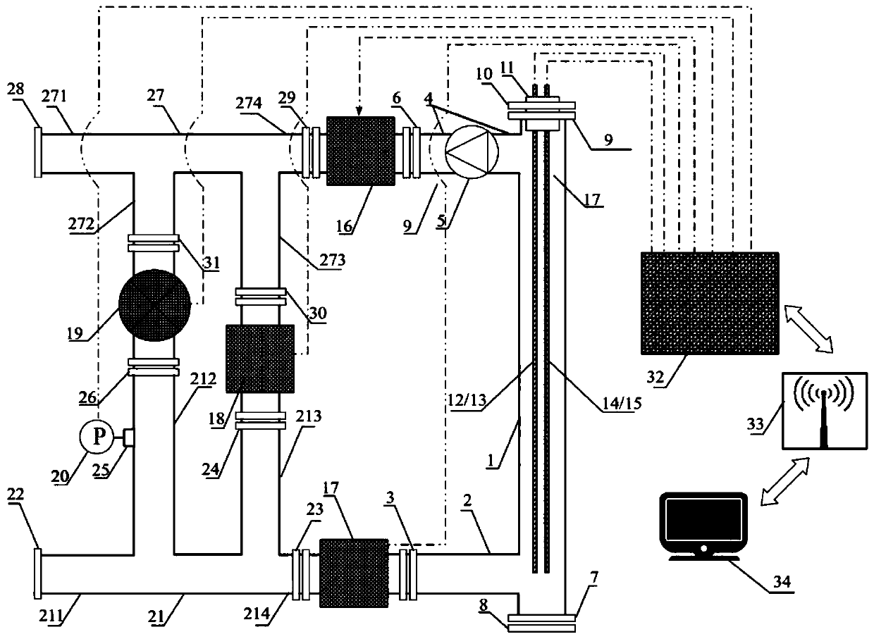 Wellhead oil-water phase flow static moisture content measurement system and control method thereof