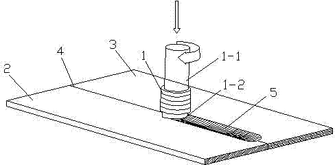 Aluminum alloy stirring friction welding defect repairing method