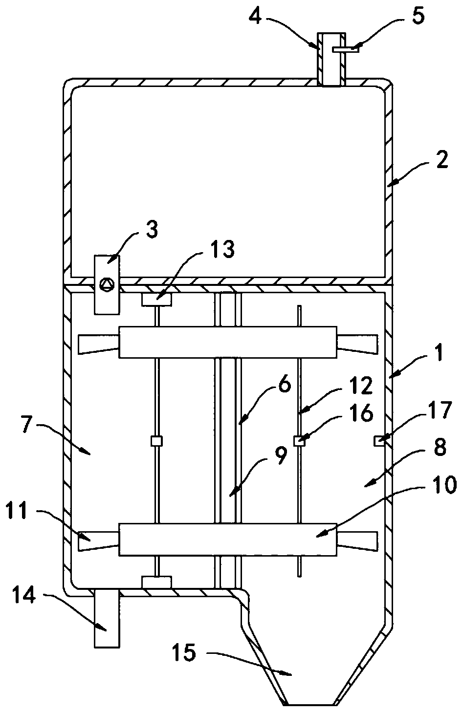 Air desulfurization and dust reduction equipment for underground engineering construction