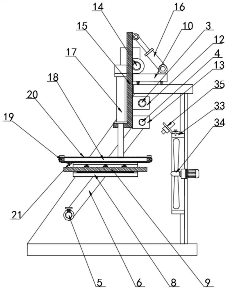 A shallow uniform carbonization device on the surface of a wooden board