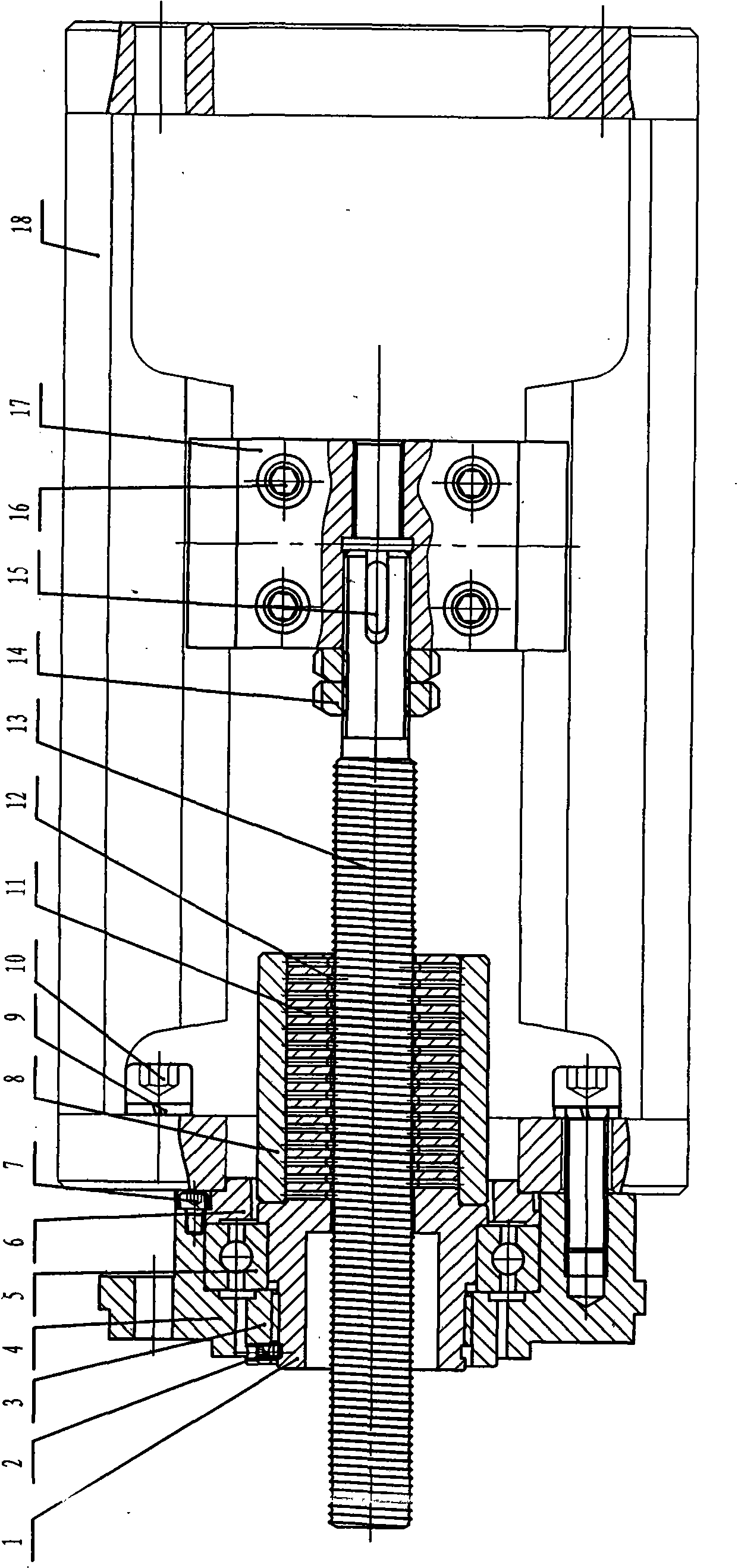 Linear stroke transmission device of electric valve actuator