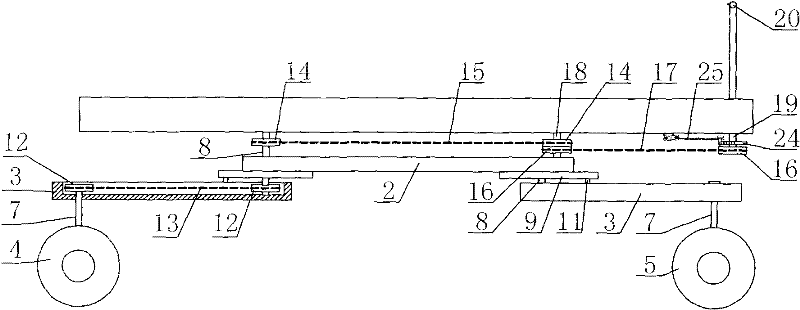 Hand-push movable photographic car