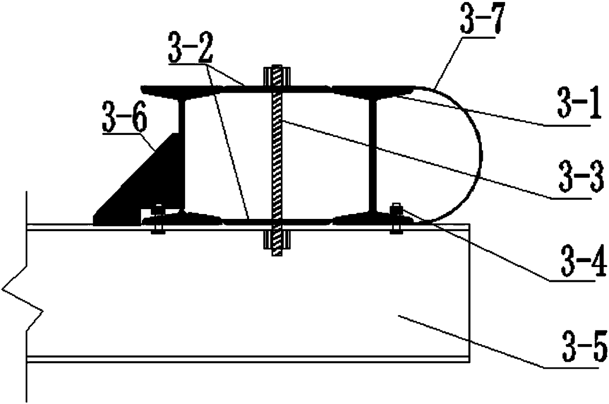 Construction method of water-discharge temporary bridge for high-flow-rate and high-rise-degree river channel