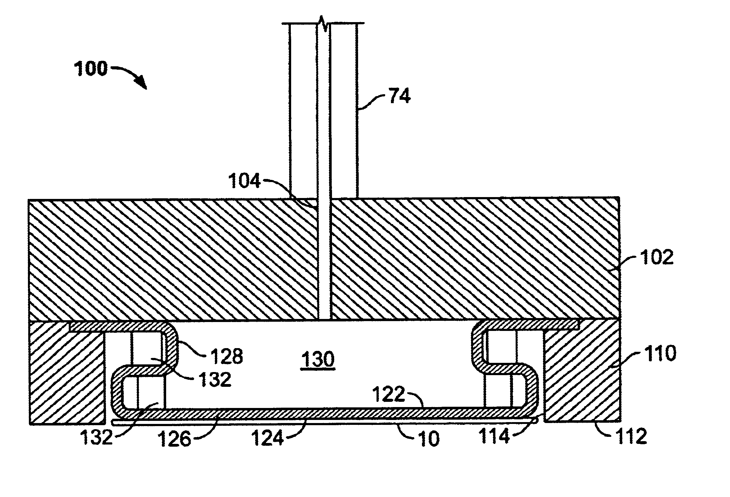 Carrier head with a modified flexible membrane