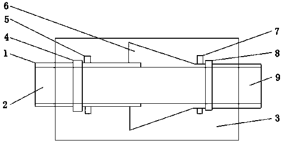 Nodular cast iron pipeline fixing structure