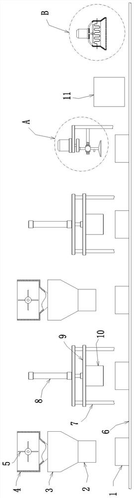 Fuzhuan brick tea pressing production line and pressing process