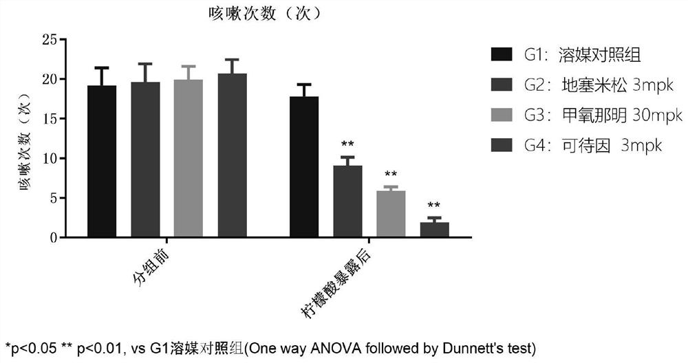 Preparation method of animal model for bronchial allergic cough