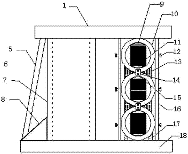 Box column for ship