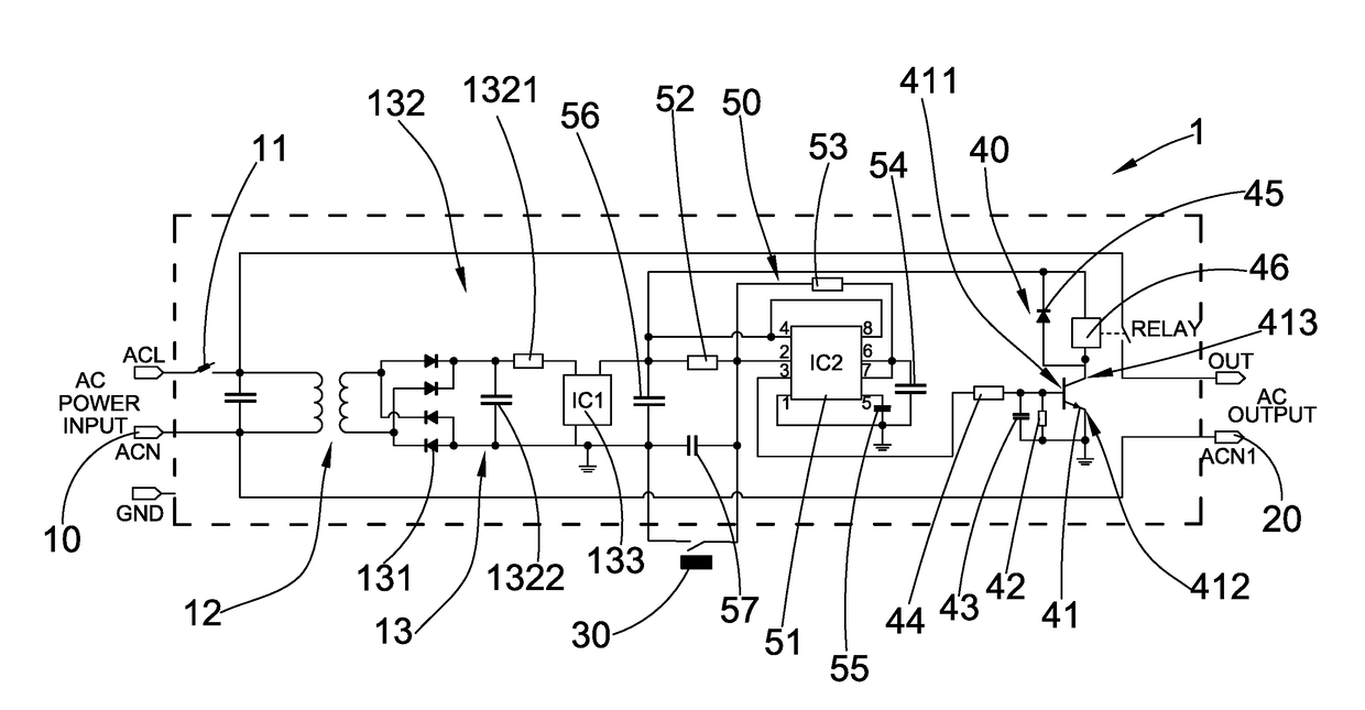 Magnetic Switch Controlled Circuit for Electrical Appliance