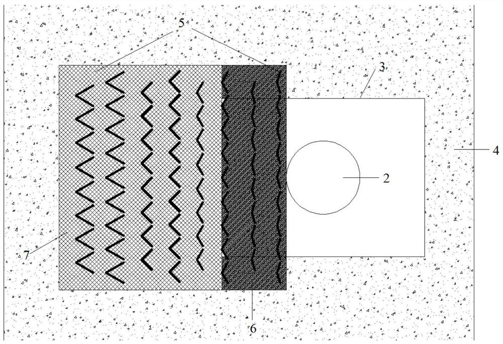 A comb tooth device for resisting erosion of pier column foundation of heavy-duty railway bridge