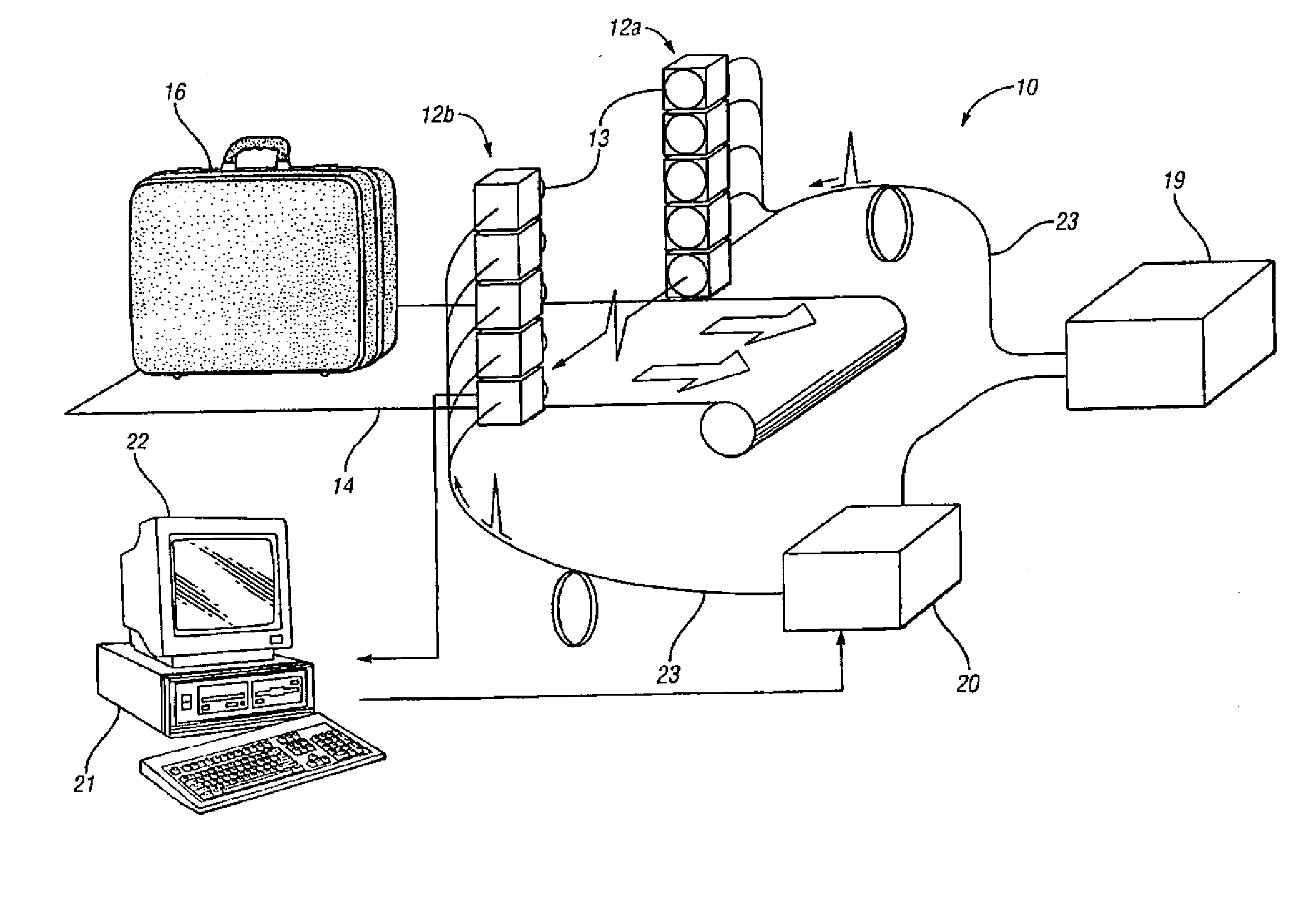 Terahertz imaging system for examining articles