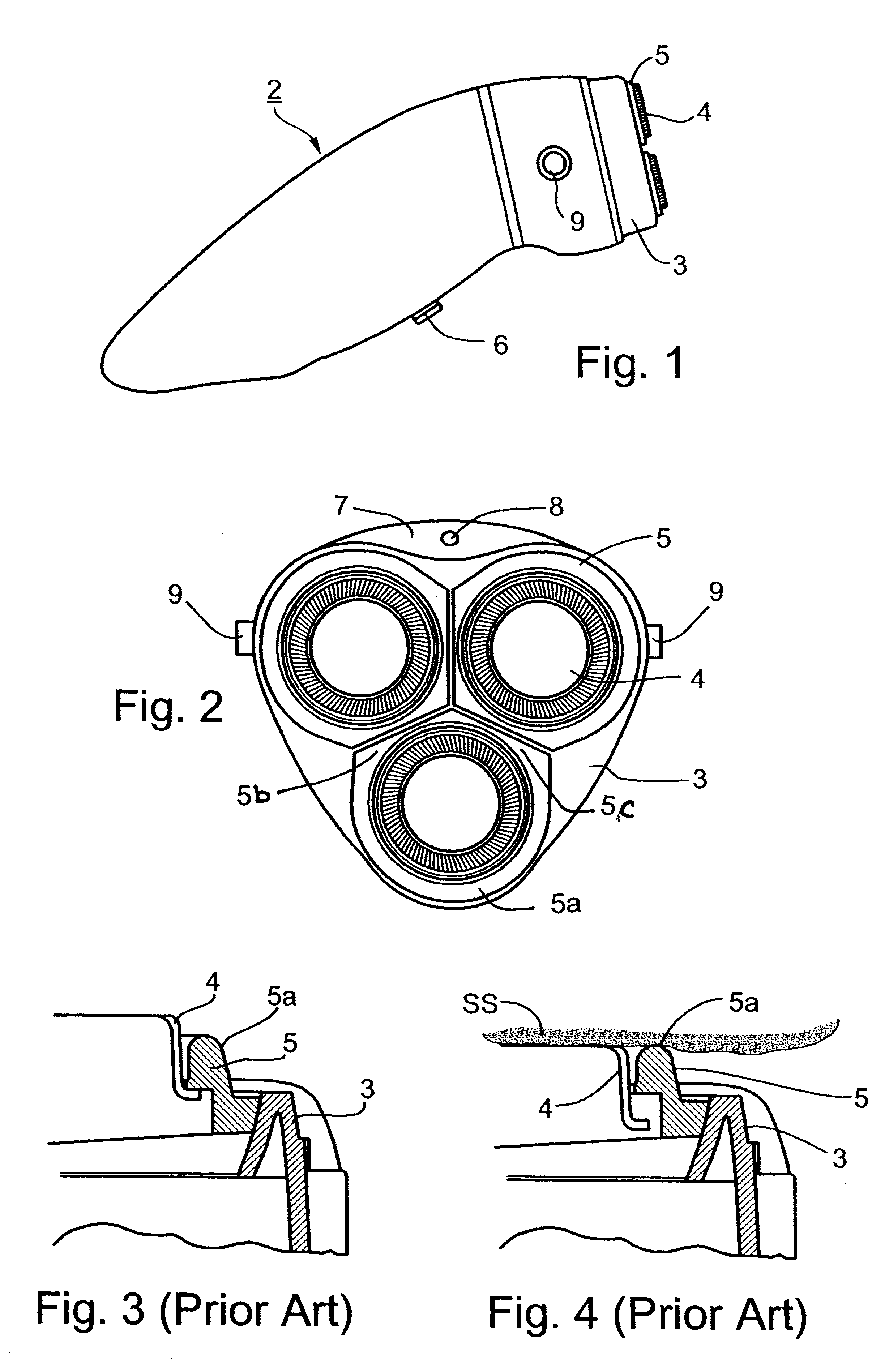 Shaving apparatus particularly useful for wet shaving with an electrical shaver