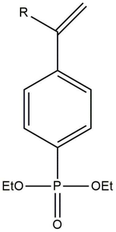 Styrene phosphonic acid curing agent, synthesis method and application